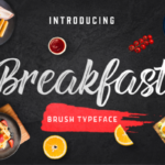 Breakfast Font Poster 1