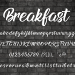 Breakfast Font Poster 2