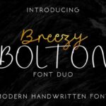 Breezy Bolton Font Poster 1