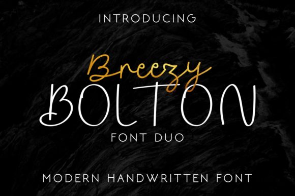 Breezy Bolton Font Poster 1