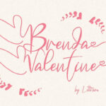 Brenda Valentine Font Poster 1