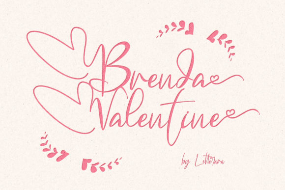 Brenda Valentine Font Poster 1