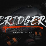 Bridgers Brush Font Poster 1