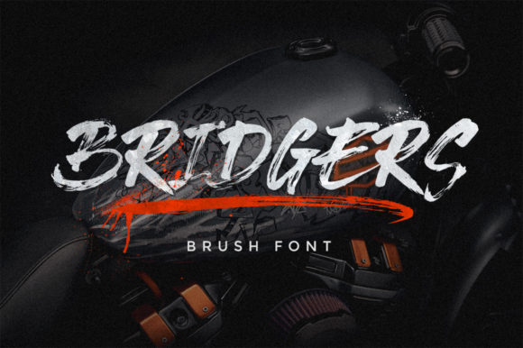 Bridgers Brush Font Poster 1
