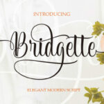 Bridgette Font Poster 1