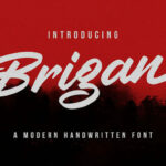 Brigan Font Poster 1
