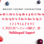 Bright Cherry Font Poster 9