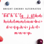 Bright Cherry Font Poster 10