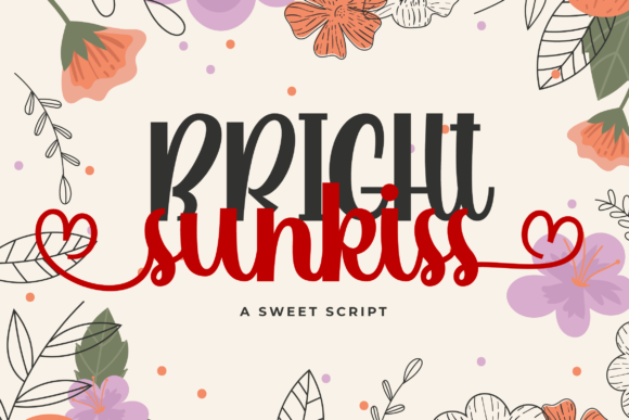 Bright Sunkiss Font Poster 1