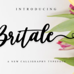 Britale Script Font Poster 1