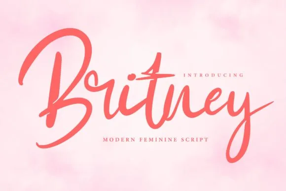Britney Font Britney Font Poster 1