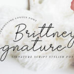 Brittney Font Poster 1