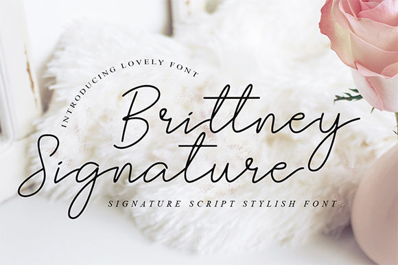 Brittney Font Poster 1