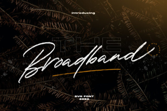 Broadband Font Poster 1