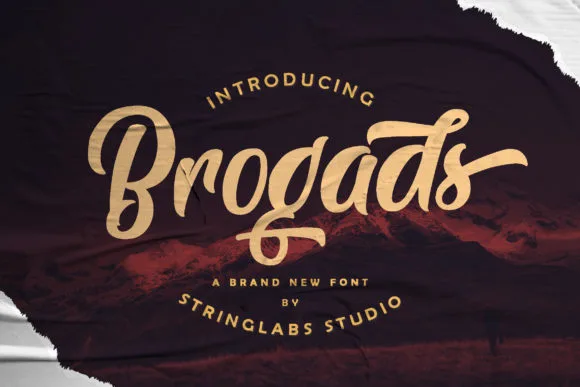 Brogads Font Brogads Font Poster 1