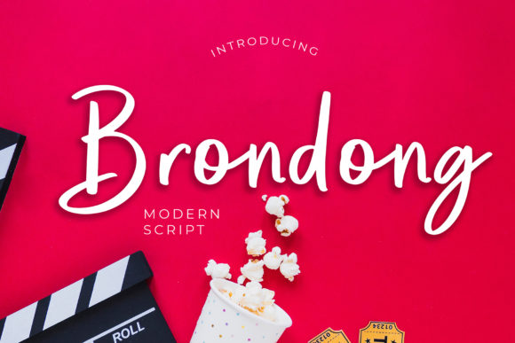 Brondong Font Poster 1