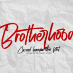 Brotherhood Font Poster 1