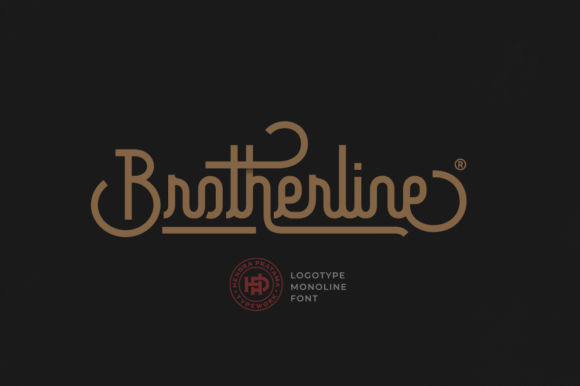 Brotherline Font Poster 1