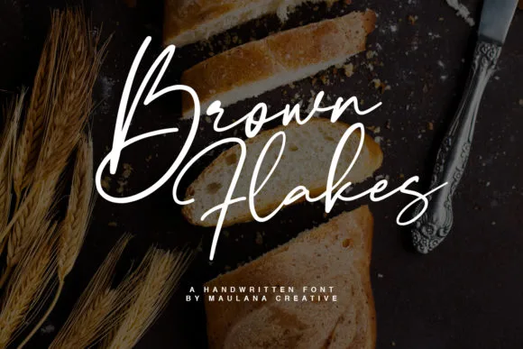 Brown Flakes Font Brown Flakes Font Poster 1