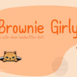 Brownie Girly Font Poster 1