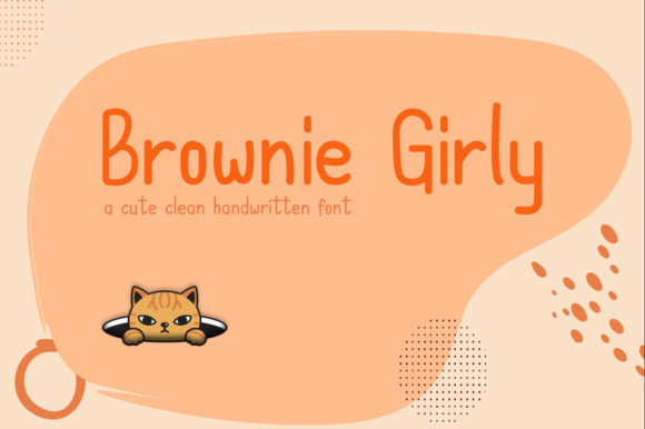 Brownie Girly Font Poster 1