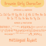 Brownie Girly Font Poster 4