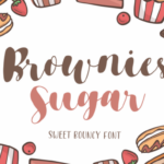 Brownies Sugar Font Poster 1