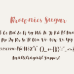 Brownies Sugar Font Poster 9