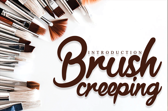 Brush Creeping Font Poster 1