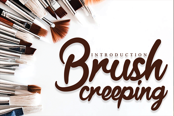 Brush Creeping Font