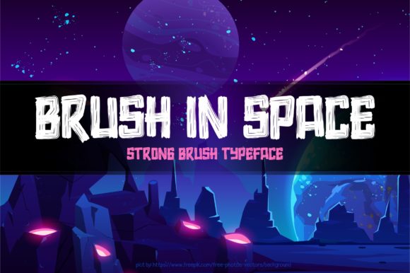 Brush in Space Font