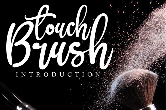 Brush Touch Font Poster 1