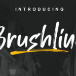 Brushline Font Poster 1