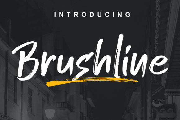 Brushline Font Poster 1