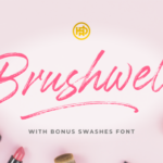 Brushwell Font Poster 1