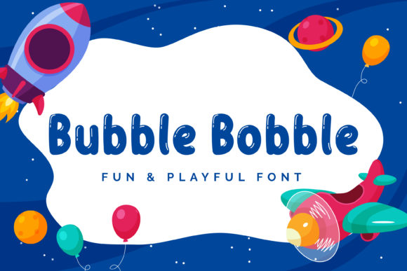 Bubble Bobble Font Poster 1