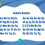 Bubble Bobble Font Poster 9