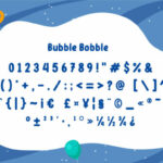 Bubble Bobble Font Poster 10