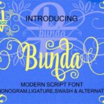 Bunda Font Poster 1