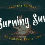 Burning Sun Font Poster 1