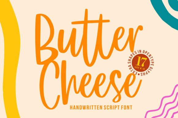 Butter Cheese Font Poster 1