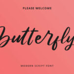 Butterfly Font Poster 6