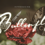 Butterfly Font Poster 1