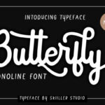 Butterfly Font Poster 1