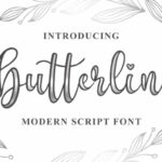 Butterline Font Poster 1