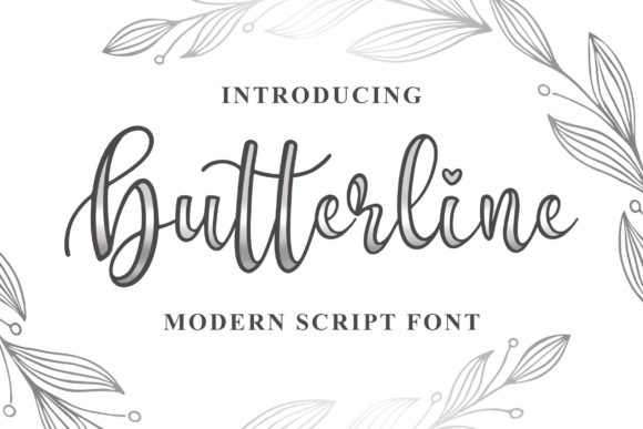 Butterline Font Poster 1