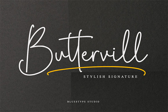 Buttervill Font Poster 1