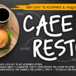 Caferesto Font Poster 2