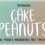 Cake Peanuts Font Poster 1