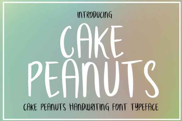 Cake Peanuts Font Poster 1